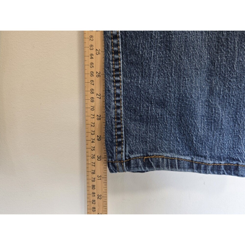 Levis 505 Jeans Mens 29x32‎ Regular Fit Blue Y2K Casual - Picture 7 of 9